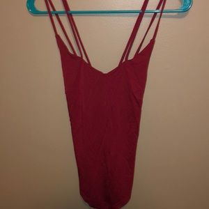 Strappy back bodysuit